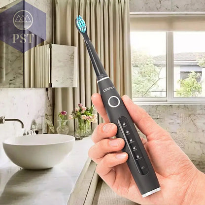 Electric Toothbrush Sonic Rechargeable Top Quality Smart Chip Toothbrush Head Replaceable Whitening Healthy Best Gift ! - PST PS Tradings