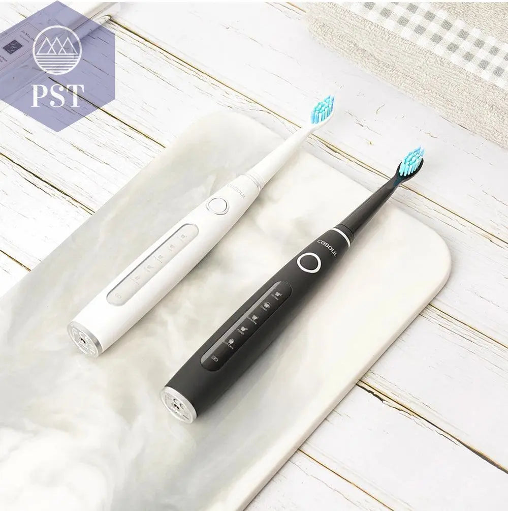 Electric Toothbrush Sonic Rechargeable Top Quality Smart Chip Toothbrush Head Replaceable Whitening Healthy Best Gift ! - PST PS Tradings
