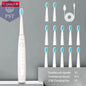 Electric Toothbrush Sonic Rechargeable Top Quality Smart Chip Toothbrush Head Replaceable Whitening Healthy Best Gift ! - PST PS Tradings