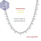 Elegante Moissanit Tennis Halskette aus Silber PST PS Tradings  PST PS Tradings 40CM-CHINA-Full-Moissanite PST PS Tradings Elegante Moissanit Tennis Halskette aus Silber