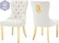 Elegantes Stuhl Set weiß - 2er Stuhl Set PST PS Tradings Stuhlset PST PS Tradings Beige-gold-Leg PST PS Tradings