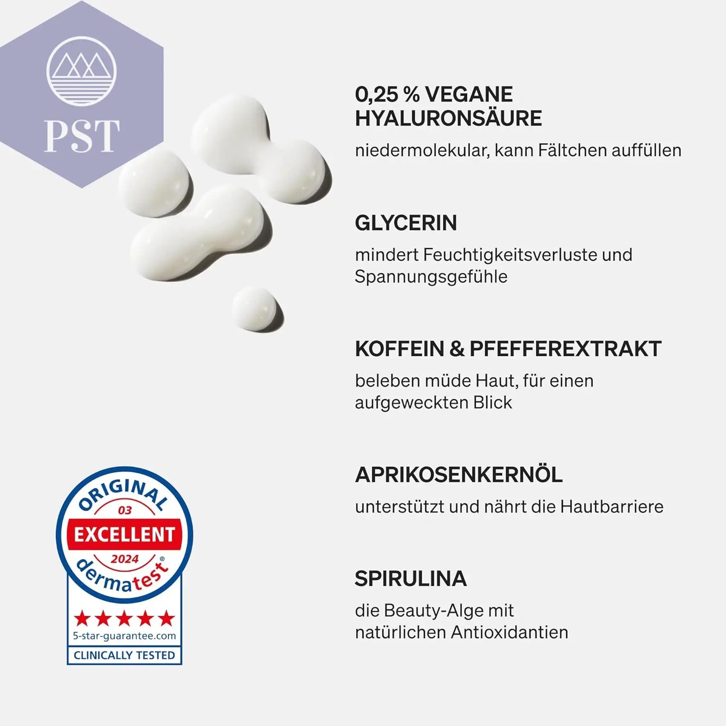 Eye Care – 15Ml Augencreme Mit Hyaluron – Eye Cream Mit Hyaluronsäure, Koffein, Aprikosenkernöl & Spirulina – anti Aging Gegen Augenringe – 100% Naturkosmetik, Vegan, Parfümfrei PST PS Tradings  PST PS Tradings  PST PS Tradings