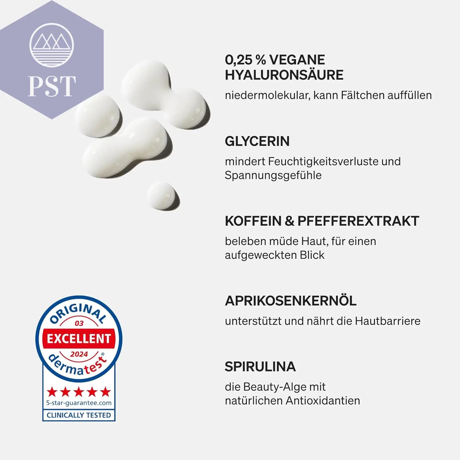 Eye Care – 15Ml Augencreme Mit Hyaluron – Eye Cream Mit Hyaluronsäure, Koffein, Aprikosenkernöl & Spirulina – anti Aging Gegen Augenringe – 100% Naturkosmetik, Vegan, Parfümfrei PST PS Tradings  PST PS Tradings  PST PS Tradings