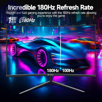 Gawfolk 32-Zoll-Gaming-Monitor Gebogen 1800R, 180 Hz Pc-Bildschirm Full HD 1080P, Rahmenlos 1500R Gebogenes Computerbildschirm PST PS Tradings  Gawfolk 32-Zoll-Gaming-Monitor Gebogen 1800R, 180 Hz Pc-Bildschirm Full HD 1080P, Rahmenlos 1500R Gebogenes Computerbildschirm