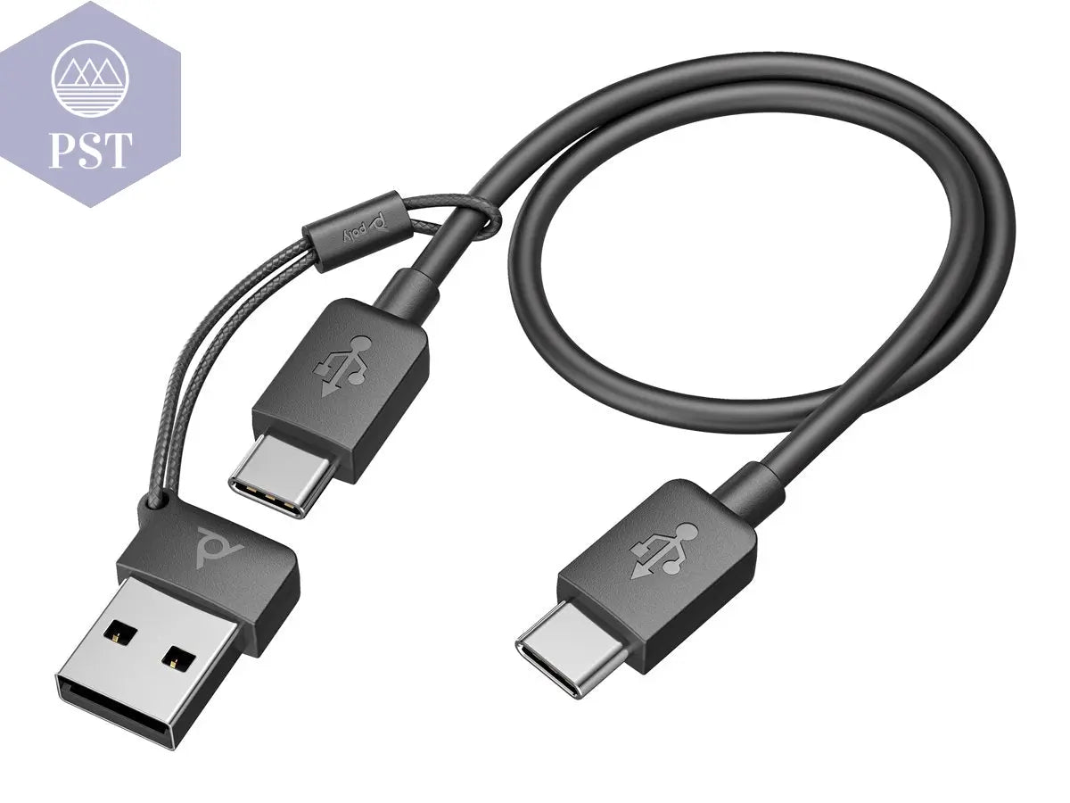 HP Poly Voyager Focus 2 UC Headset +USB-A to USB-C Cable +Charging Stand PST PS Tradings Kopfhörer PST PS Tradings  PST PS Tradings