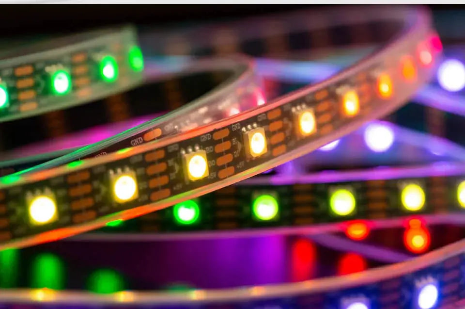 WS2813 Led Strip Light Dual Signal Individually Addressable 1m 4m 5m 30 60 100 144 LEDs WS2812B Updated Black White PCB DC5V       PST PS Tradings