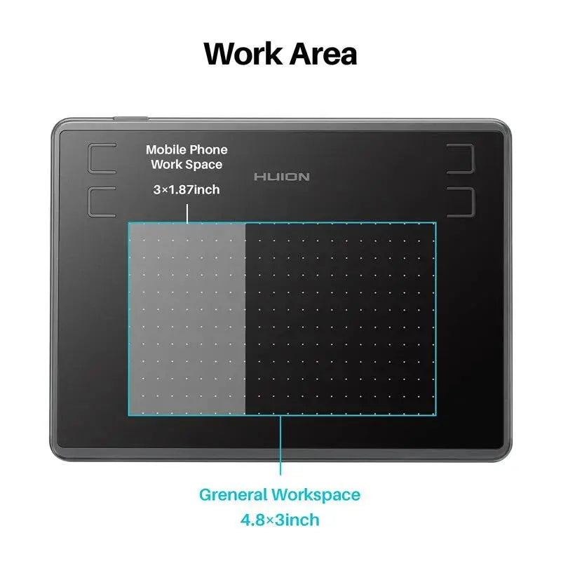 HUION H430P Digital Tablets Micro USB Signature Graphics Drawing Pen Tablet OSU Game Battery-Free Tablet Android Mac Windows       PST PS Tradings