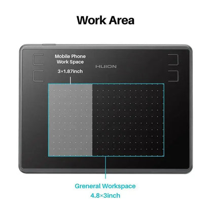 HUION H430P Digital Tablets Micro USB Signature Graphics Drawing Pen Tablet OSU Game Battery-Free Tablet Android Mac Windows       PST PS Tradings