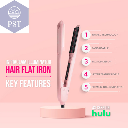 InfraGlam Hair Illuminator Iron PST PS Tradings Hair Styler Glätteisen PST PS Tradings  PST PS Tradings InfraGlam Hair Illuminator Iron Hair Styler Glätteisen
