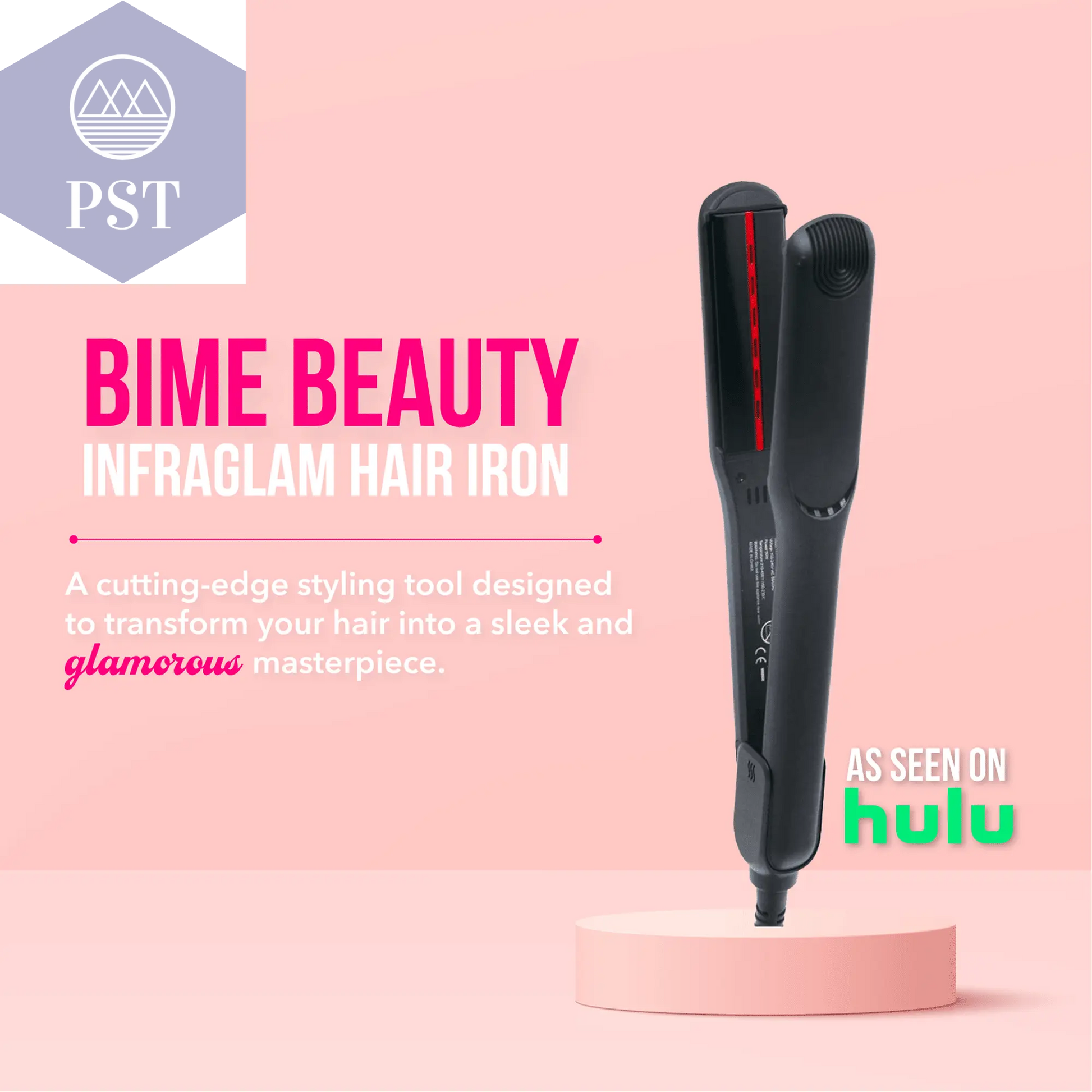 InfraGlam Hair Illuminator Iron PST PS Tradings Hair Styler Glätteisen PST PS Tradings  PST PS Tradings InfraGlam Hair Illuminator Iron Hair Styler Glätteisen