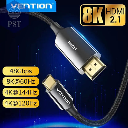 Intervention USB C Zu HDMI Kabel 8K Typ C HDMI Thunderbolt 3 Adapter Für Macbook Samsung Galaxy S10/S9 Huawei Ehre Typ C Zu HDMI PST PS Tradings  PST PS Tradings  PST PS Tradings