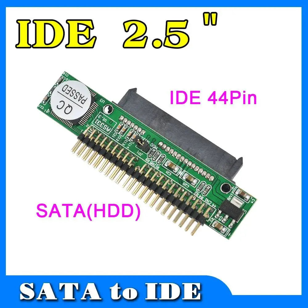 Kebidu Sata to IDE 2.5 Sata Female to 2.5 inch IDE Male 44 pin port 1.5Gbs Support  ATA 133 100 HDD CD DVD Adapter       PST PS Tradings