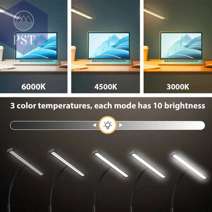 LED Desk Lamp for Office Home, Eye-Caring Desk Light Lamp with Stepless Dimming Adjustable Flexible Gooseneck Adjustable Light - Property & Safety Tradings