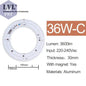 LED Panel Light 10W 18W 25W 40W No Flicker AC 220V 230V for Ceiling Light Source Square Round Panel Light       PST PS Tradings