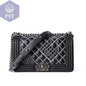 Leather one-shoulder diagonal colorful chain bag  Handtasche bag Shopper     PST PS Tradings