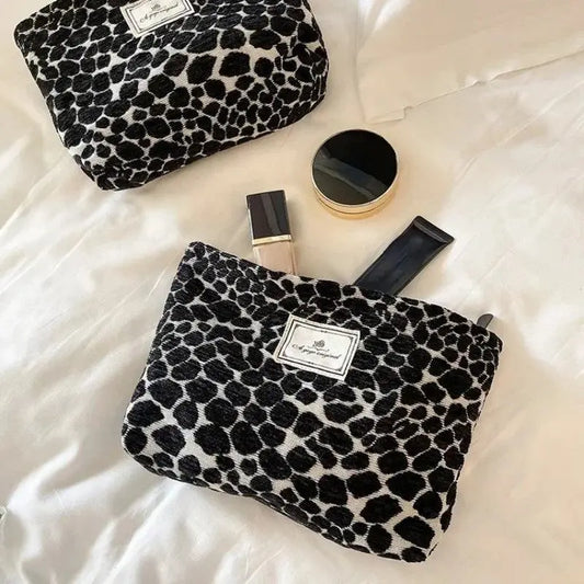 Leopard Printed Makeup Bag Thickened Travel Toiletries Cosmetic Bags Cases Pouch Handbag Makeup Bags Make Up Organizer Bag - PST PS Tradings