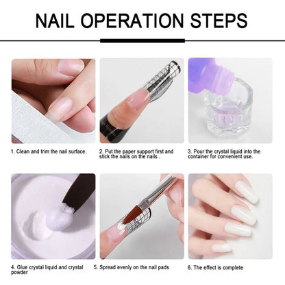 Limegirl Acrylic Powder Set Pink White Clear Acrylic Nail Kit for Nails Extension Professional Nail Art Acrylic Liquid Set  nail extension set     PST PS Tradings