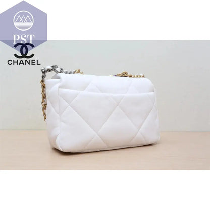 Luxus Designer Handtasche CC OVP Chanel 19 weiß PST PS Tradings Handtasche PST PS Tradings  PST PS Tradings Luxus Designer Handtasche CC OVP Chanel 19 weiß Handtasche
