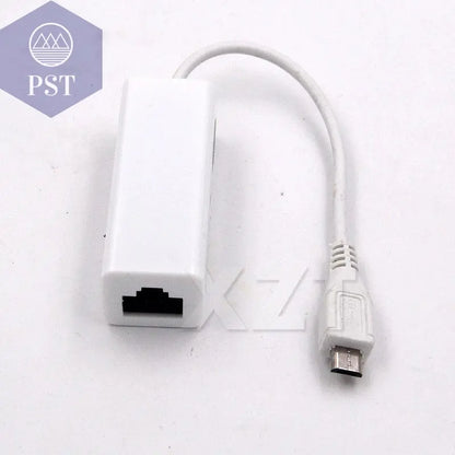 Micro USB  to lan card Connector For Tablet 2.0 5 Pin 10/100 Male RJ45 Female Ethernet LAN Network Card Adapter - PST PS Tradings