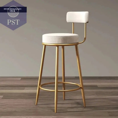 Moderne Einfachheit nordischen Barhocker ins Licht Luxus Bar stuhl Design Hocker nach Hause mit Rückenlehne Leders essel Theke Arbeits hocker       PST PS Tradings