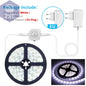 Motion Sensor LED Under Cabinet Light Bed Night Light 1M-5M LED Strip Tape Night Sensor Lamp With 110V-220V to 12V Power Adapter       PST PS Tradings