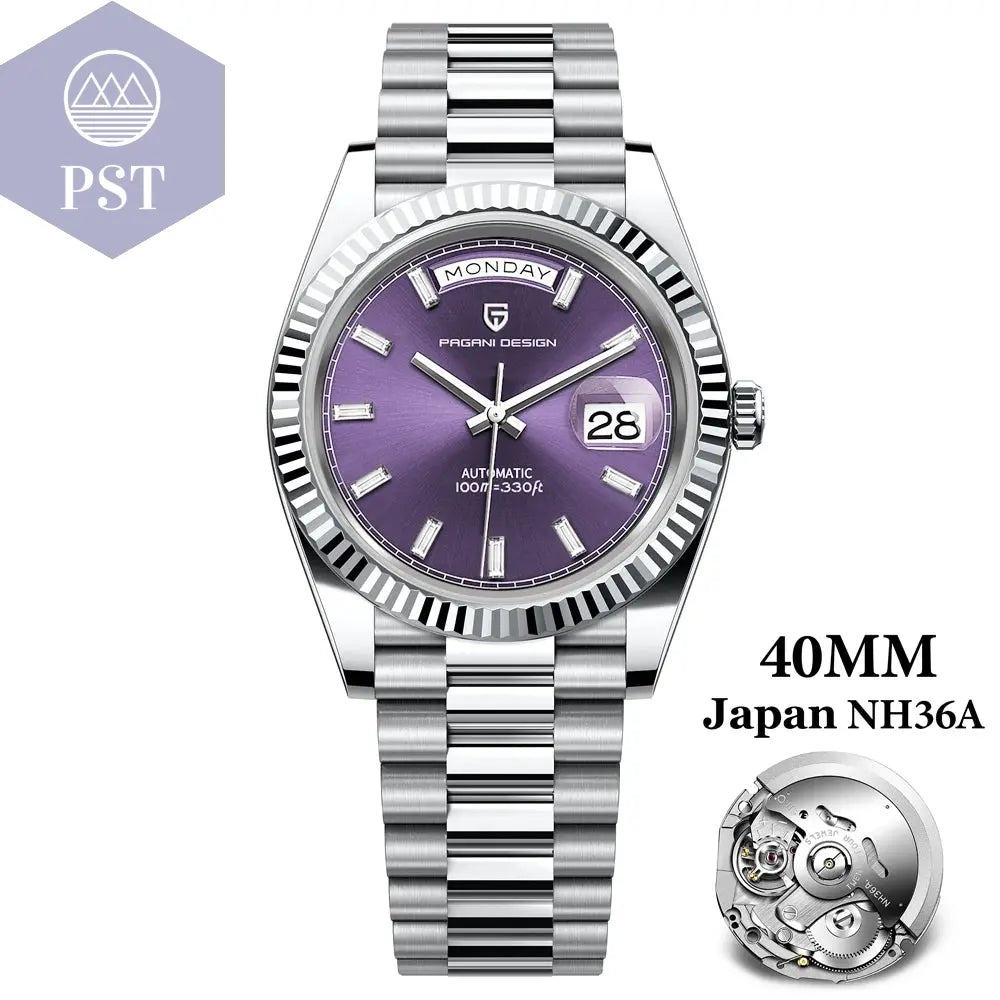 PAGANI DESIGN DD36 Automatik Uhr Armbanduhr PST PS Tradings Armbanduhr PST PS Tradings Purple-40MM-CHINA PST PS Tradings PAGANI DESIGN DD36 Automatik Uhr Armbanduhr Armbanduhr