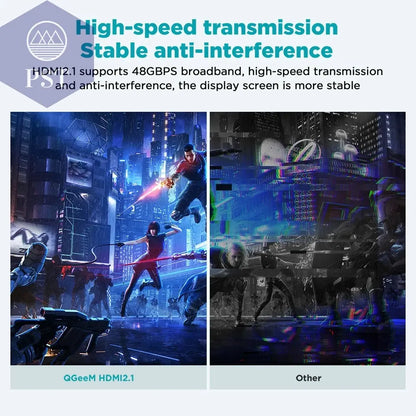 QGeeM 8K HDMI Kabel HDMI 2.1 für Xiaomi Xbox PS5 PS4 Chromebook 120Hz Splitter Cord  Cable     PST PS Tradings