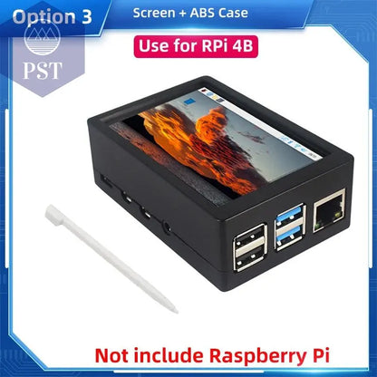 Raspberry Pi 3.5 Touch Screen 480*320 LCD TFT Display Optional ABS Metal Case Cooling Fan for Raspberry Pi 4 Model B or 3B+ 3B - PST PS Tradings