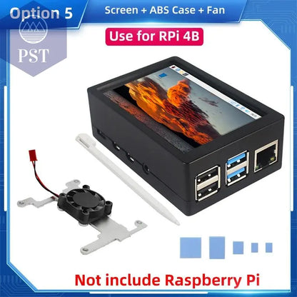 Raspberry Pi 3.5 Touch Screen 480*320 LCD TFT Display Optional ABS Metal Case Cooling Fan for Raspberry Pi 4 Model B or 3B+ 3B - PST PS Tradings