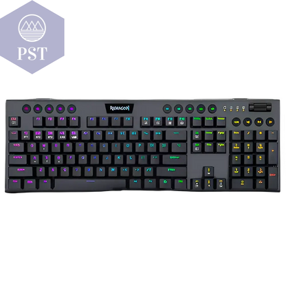 Redragon K618 RGB Wireless Gaming Tastatur PST PS Tradings  Red Switch Redragon K618 RGB Wireless Gaming Tastatur