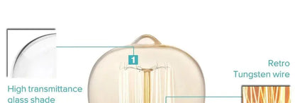 Retro Edison Light Bulb E27 220V 40W ST64 G80 G95 T10 T45 T185 A19 A60 Filament Incandescent Ampoule Bulbs Vintage Edison Lamp       PST PS Tradings