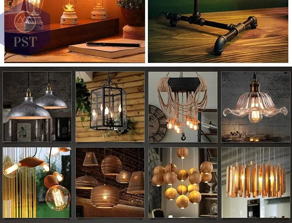 Retro Edison Light Bulb E27 220V 40W ST64 G80 G95 T10 T45 T185 A19 A60 Filament Incandescent Ampoule Bulbs Vintage Edison Lamp       PST PS Tradings