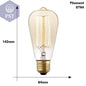Retro Edison Light Bulb E27 220V 40W ST64 G80 G95 T10 T45 T185 A19 A60 Filament Incandescent Ampoule Bulbs Vintage Edison Lamp       PST PS Tradings