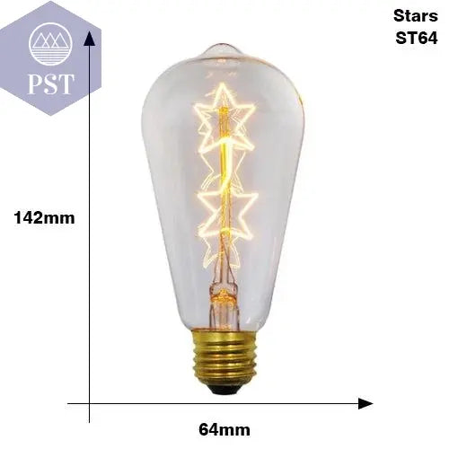 Retro Edison Light Bulb E27 220V 40W ST64 G80 G95 T10 T45 T185 A19 A60 Filament Incandescent Ampoule Bulbs Vintage Edison Lamp       PST PS Tradings