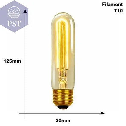 Retro Edison Light Bulb E27 220V 40W ST64 G80 G95 T10 T45 T185 A19 A60 Filament Incandescent Ampoule Bulbs Vintage Edison Lamp       PST PS Tradings