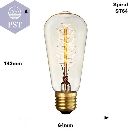 Retro Edison Light Bulb E27 220V 40W ST64 G80 G95 T10 T45 T185 A19 A60 Filament Incandescent Ampoule Bulbs Vintage Edison Lamp       PST PS Tradings