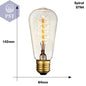 Retro Edison Light Bulb E27 220V 40W ST64 G80 G95 T10 T45 T185 A19 A60 Filament Incandescent Ampoule Bulbs Vintage Edison Lamp       PST PS Tradings