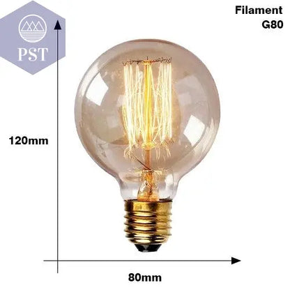 Retro Edison Light Bulb E27 220V 40W ST64 G80 G95 T10 T45 T185 A19 A60 Filament Incandescent Ampoule Bulbs Vintage Edison Lamp       PST PS Tradings