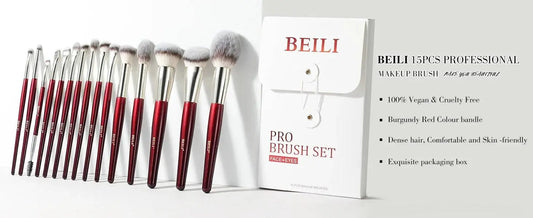 BEILI Professional 6/8pcs Classic Natural Eye Makeup Brushes Set Eyeshadow Eyebrow Blending Smokey Black Beauty Make up Brushes - PST PS Tradings