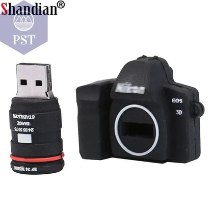 SHANDIAN hot selling Camera Shape USB Flash Memory Stick thumb drive 64GB/32GB /16GB memory stick flash card photography gifts - PST PS Tradings
