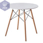 Scandinavian Round Dining Table - 80CM Space-Saver PST PS Tradings  PST PS Tradings WHite-GERMANY PST PS Tradings Scandinavian Round Dining Table - 80CM Space-Saver
