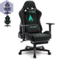 Symino Gaming Stuhl mit Fußstütze & Lederdesign PST PS Tradings Stuhl PST PS Tradings Black-GERMANY PST PS Tradings