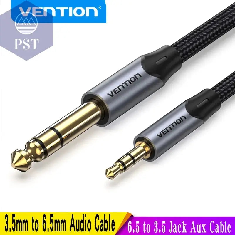 Tions 3,5mm zu 6,35mm Adapter Aux Kabel für Mixer Verstärker Gold Überzogene 3,5 Klinke auf 6,5 Klinke 0,5 m 3m 5m Aux Cabo Stecker auf Stecker       PST PS Tradings