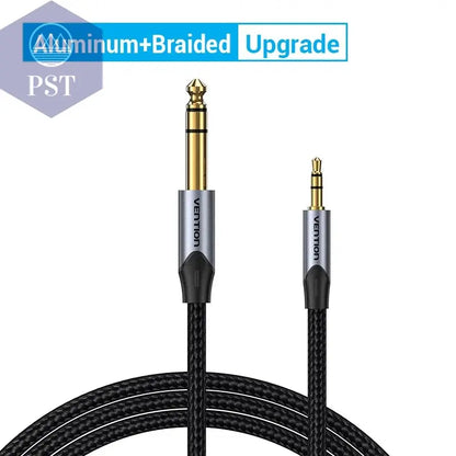 Tions 3,5mm zu 6,35mm Adapter Aux Kabel für Mixer Verstärker Gold Überzogene 3,5 Klinke auf 6,5 Klinke 0,5 m 3m 5m Aux Cabo Stecker auf Stecker       PST PS Tradings