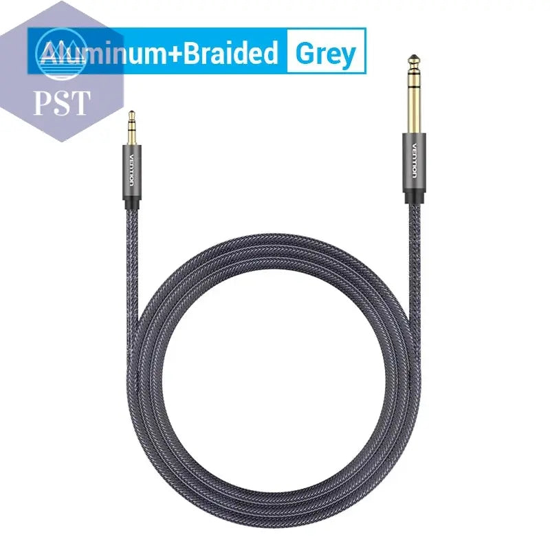 Tions 3,5mm zu 6,35mm Adapter Aux Kabel für Mixer Verstärker Gold Überzogene 3,5 Klinke auf 6,5 Klinke 0,5 m 3m 5m Aux Cabo Stecker auf Stecker       PST PS Tradings
