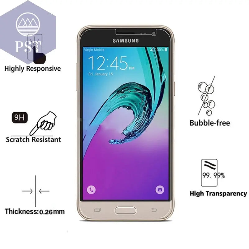 Ultra-thin 0.26 mm Tempered Glass Film for Samsung Galaxy J3       PST PS Tradings
