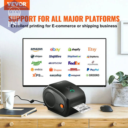 VEVOR Bluetooth/Usb Thermo Etikettendruck PST PS Tradings  VEVOR Bluetooth/Usb Thermo Etikettendruck