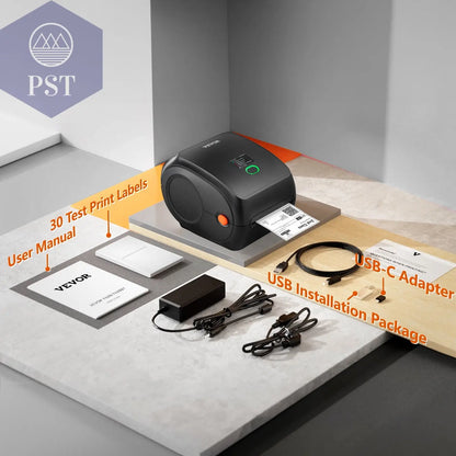 VEVOR Bluetooth/Usb Thermo Etikettendruck PST PS Tradings  VEVOR Bluetooth/Usb Thermo Etikettendruck