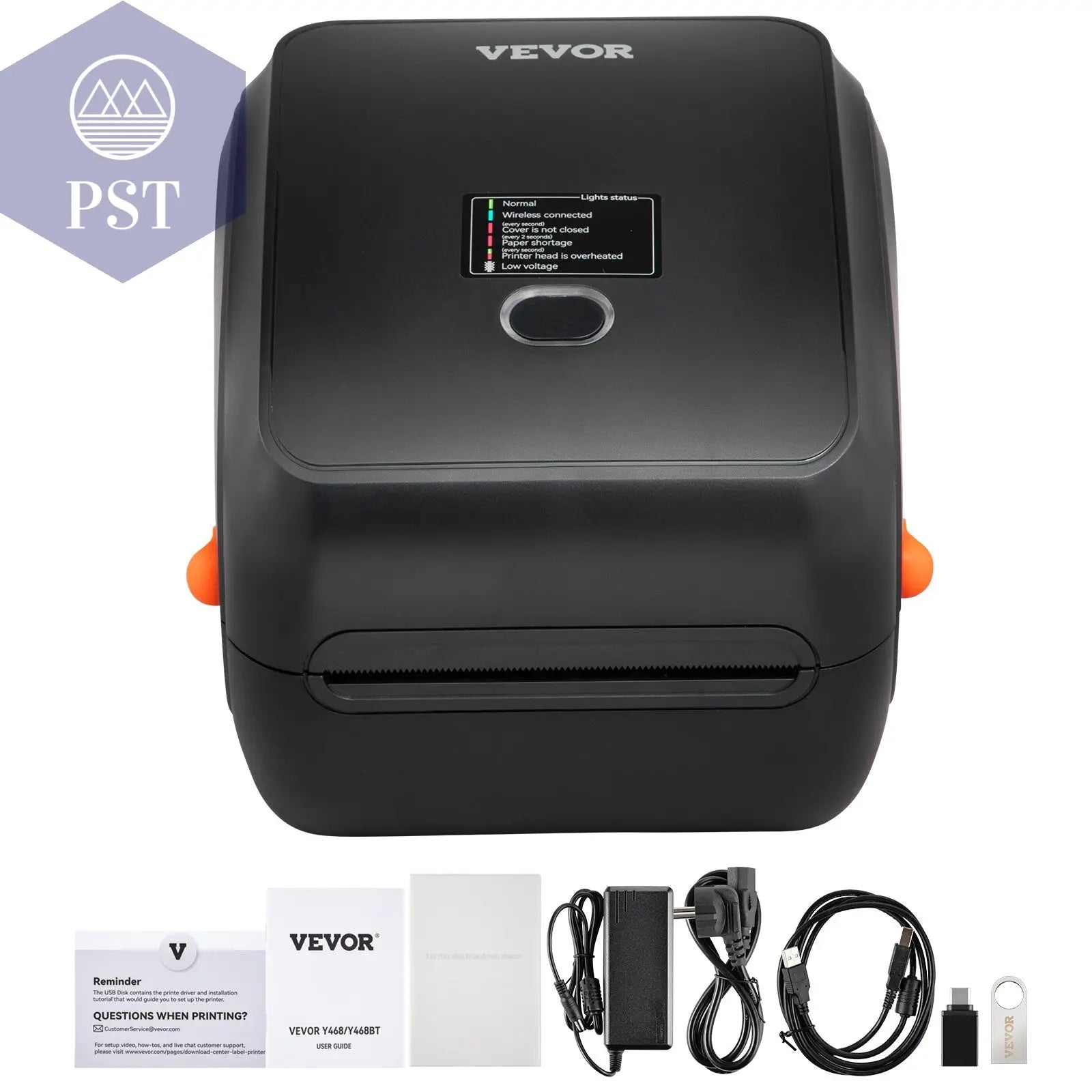 VEVOR Bluetooth/Usb Thermo Etikettendruck PST PS Tradings  VEVOR Bluetooth/Usb Thermo Etikettendruck