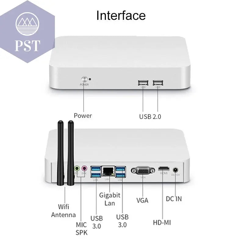 XCY Mini PC Computer Intel Core i5 4200U 3317U i7 4500U J1900 Win10 Win11 Linux Ubuntu Office Desktop HTPC Personal Computer       PST PS Tradings